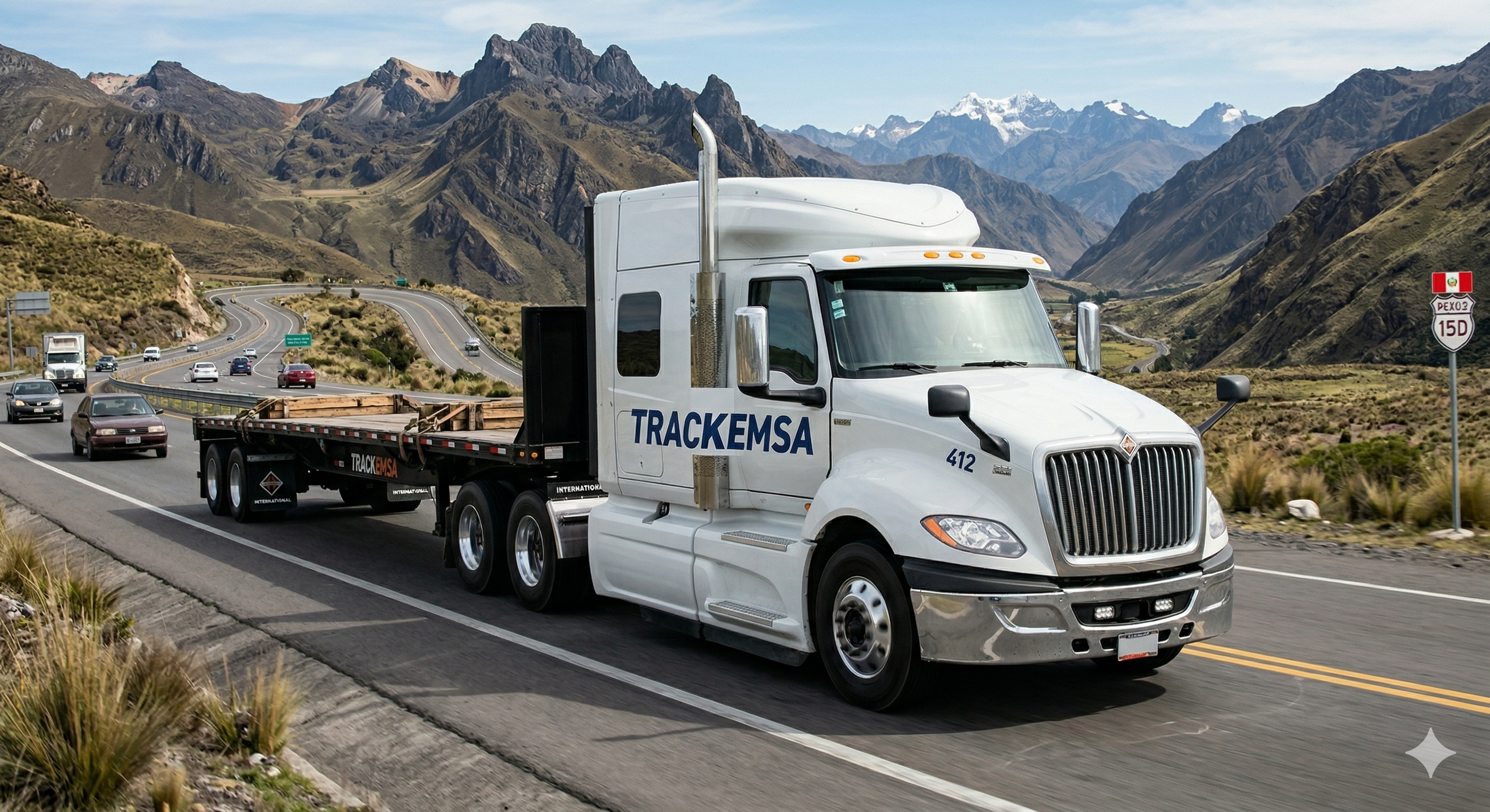 Flota TRACKEMSA en carretera